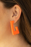 Paparazzi Earrings - The Girl in Next OUTDOOR - Orange