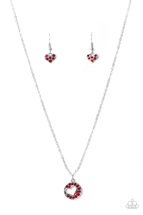 Paparazzi Necklace - Bare Your Heart - Red