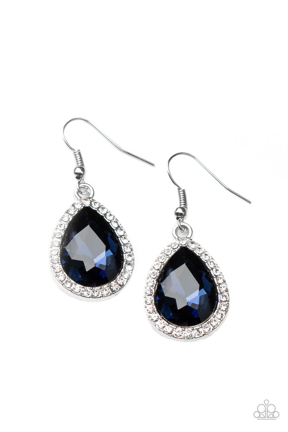 Paparazzi Earrings - Dripping With Drama - Blue