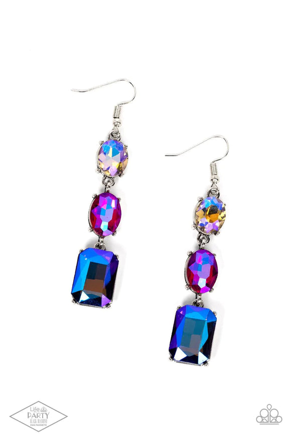 Paparazzi Earrings - Dripping In Melodrama ~ Multi