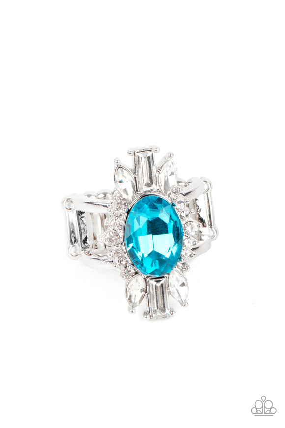 Paparazzi Ring - Icy Icon - Blue