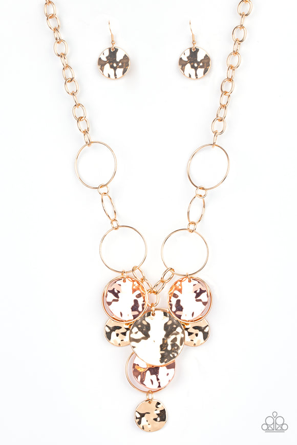 Paparazzi Necklace - Learn The HARDWARE Way - Gold