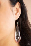 Paparazzi Earrings - Crystal Crowns - Pink