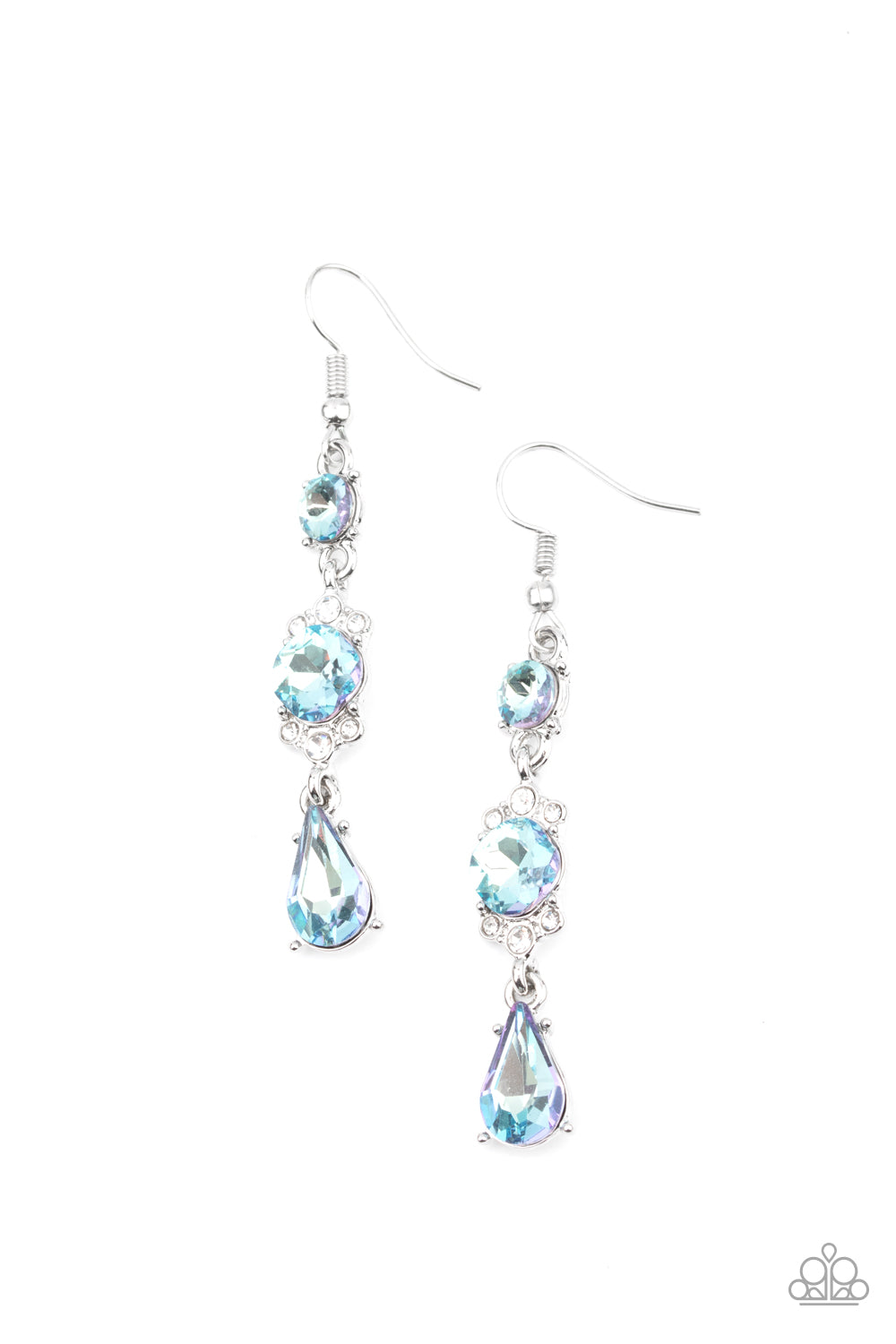 Paparazzi Earrings - Outstanding Opulence - Blue