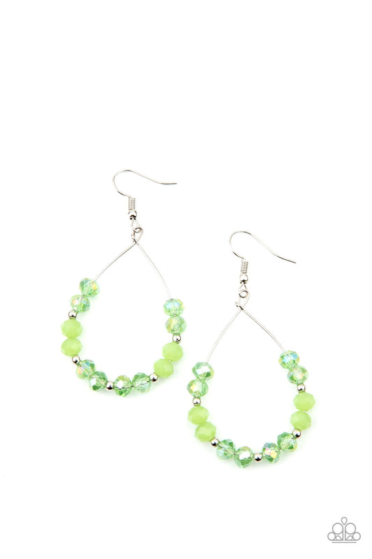 Paparazzi Earrings - Wink Wink - Green