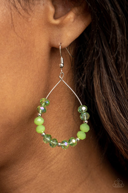 Paparazzi Earrings - Wink Wink - Green