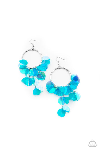 Paparazzi Earrings - Holographic Hype - Blue