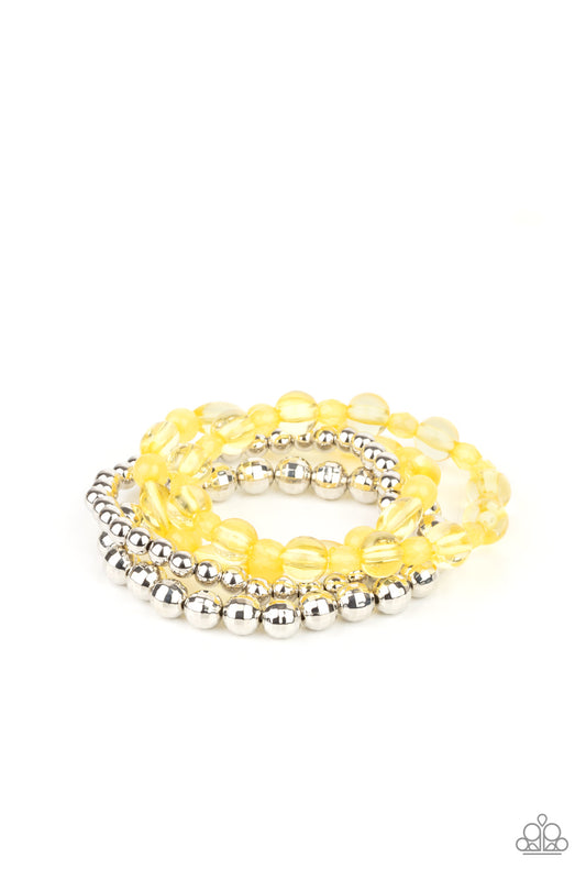 Paparazzi Bracelet - Delightfully Disco - Yellow