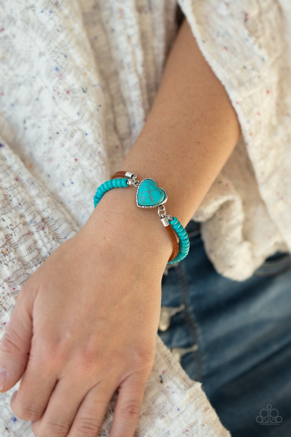 Paparazzi Bracelet - Charmingly Country - Blue