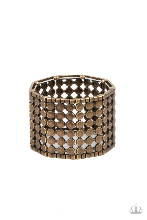 Paparazzi Bracelet - Cool and CONNECTED - Brass