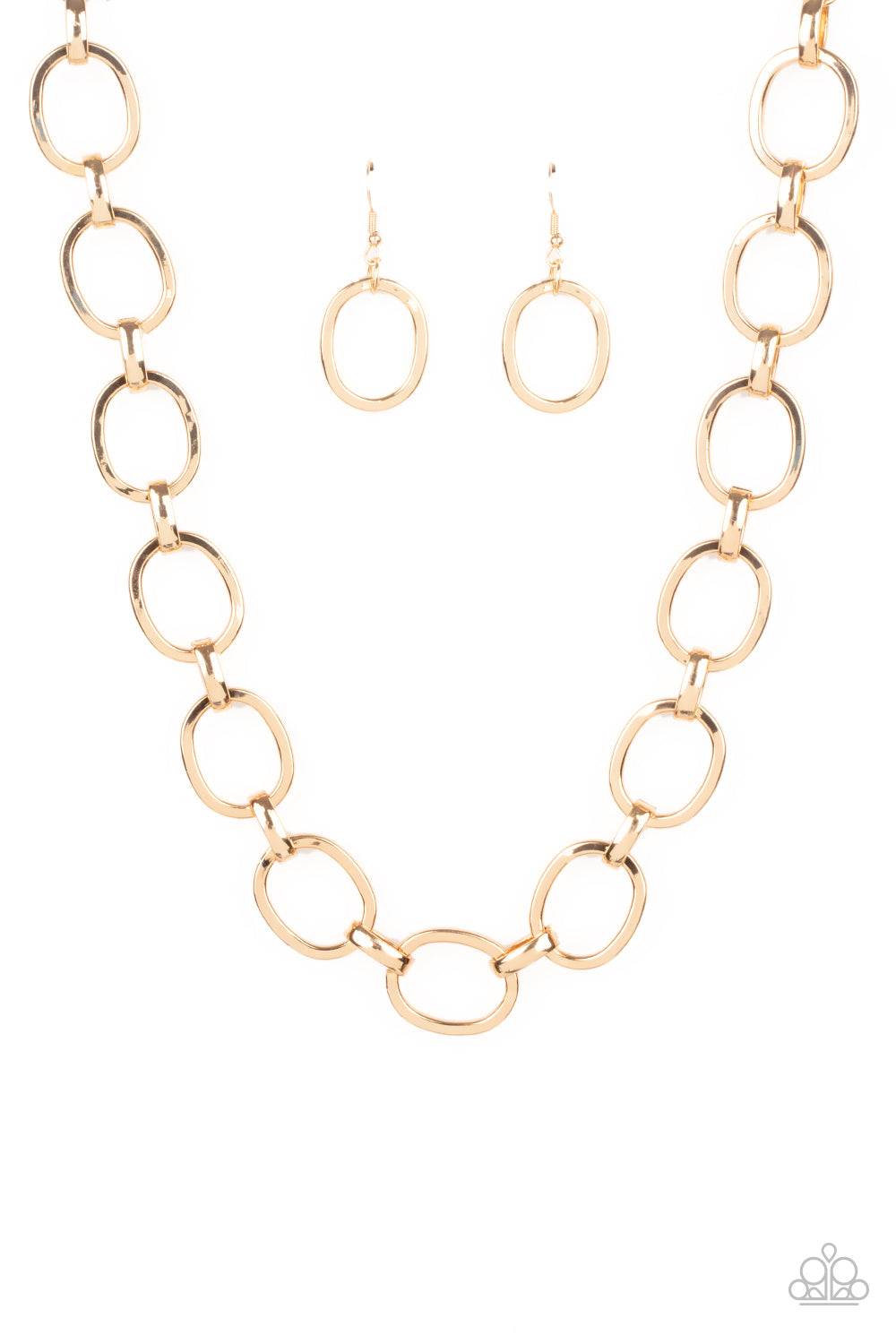 Paparazzi Necklace - HAUTE-ly Contested - Gold