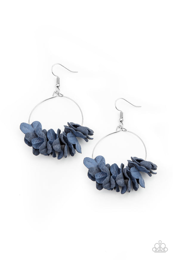 Paparazzi Earrings - Flirty Florets - Blue