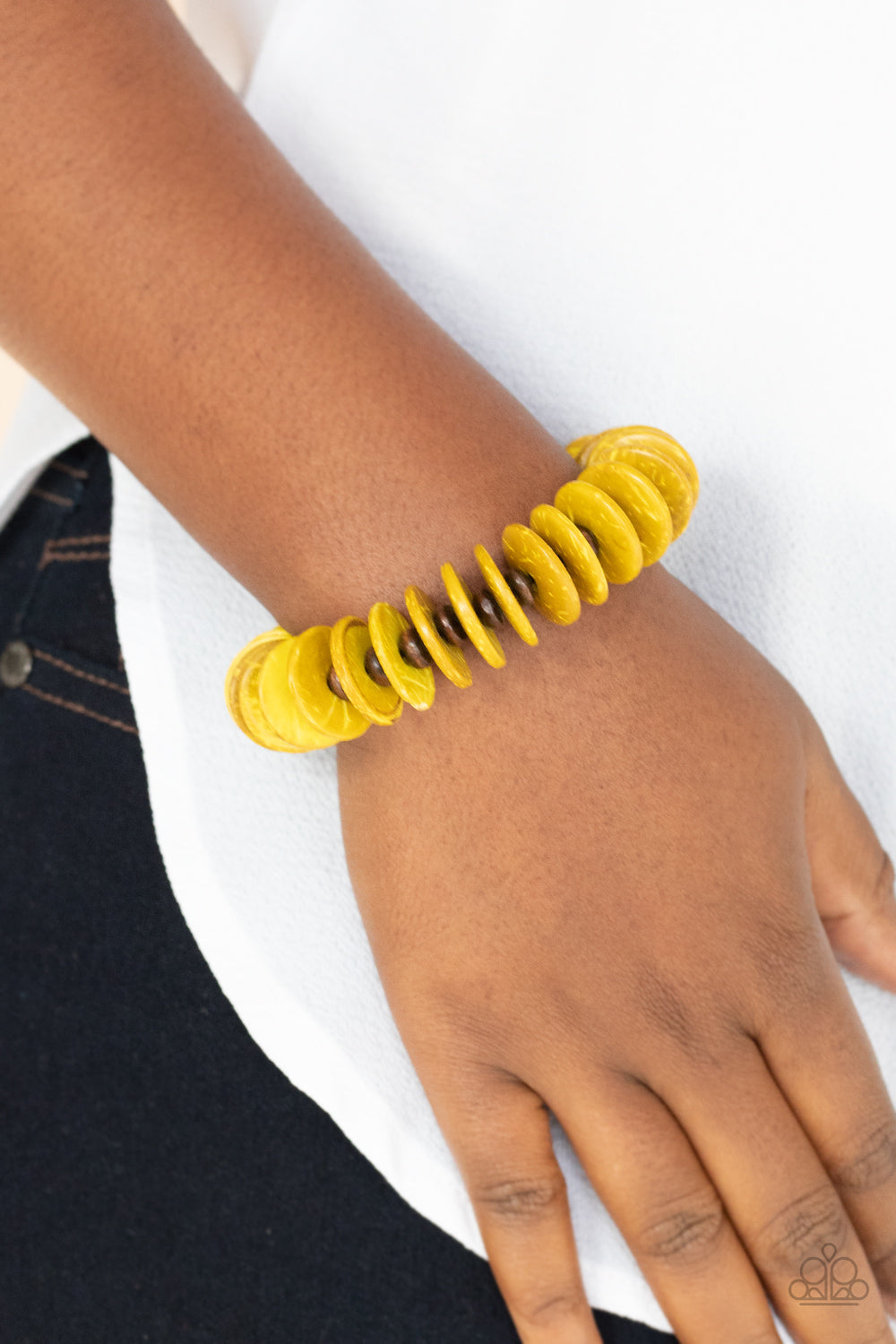 Paparazzi Bracelet - Caribbean Reefs - Yellow