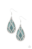 Paparazzi Earrings - Crawling With Couture - Blue