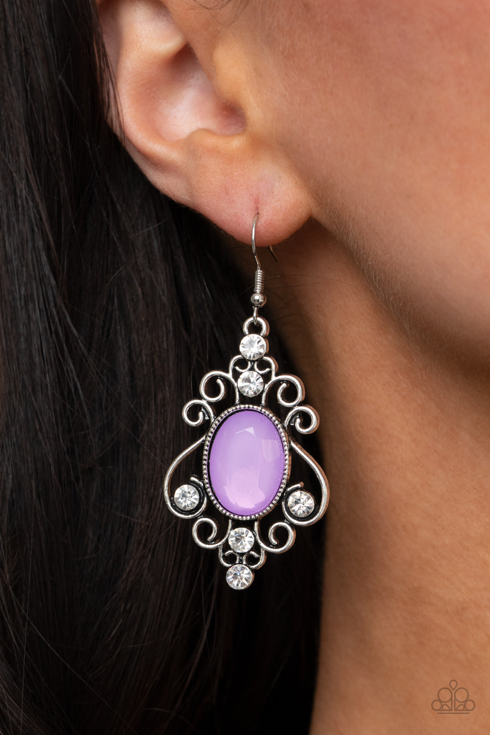 Paparazzi Earrings - Tour de Fairytale - Purple