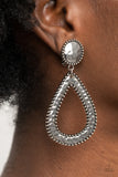 Paparazzi Earrings - Beyond The Borders - Silver