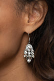 Paparazzi Earrings - Stunning Starlet - White