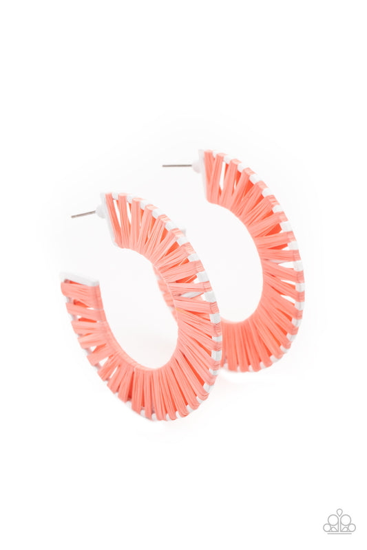 Paparazzi Earrings - Everybody Conga! - Orange