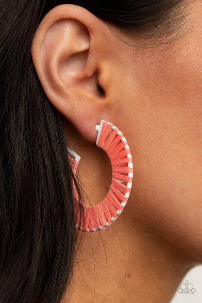 Paparazzi Earrings - Everybody Conga! - Orange