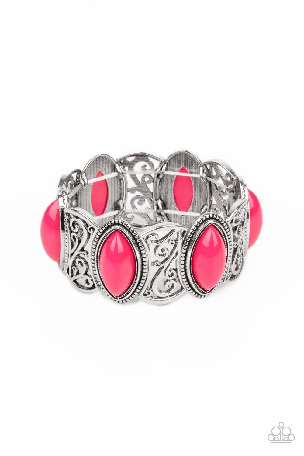 Paparazzi Bracelet - POP, Skip, and a Jump - Pink