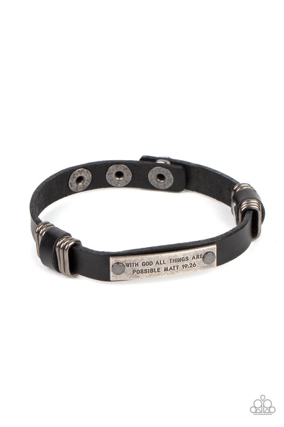 Paparazzi Urban Bracelet - Make It Possible - Black