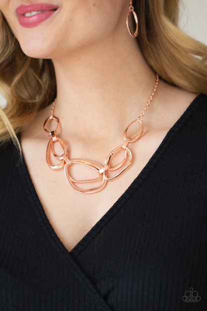 Paparazzi Necklace - Prehistoric Heirloom - Copper