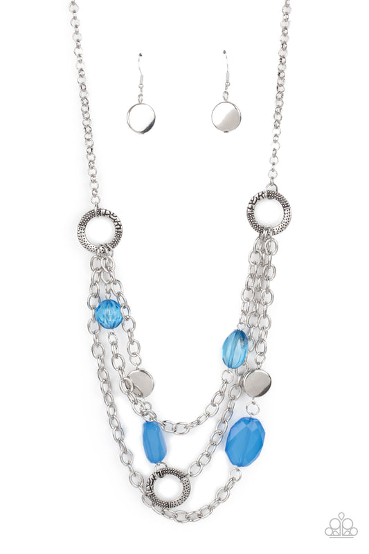 Paparazzi Necklace - Oceanside Spa - Blue