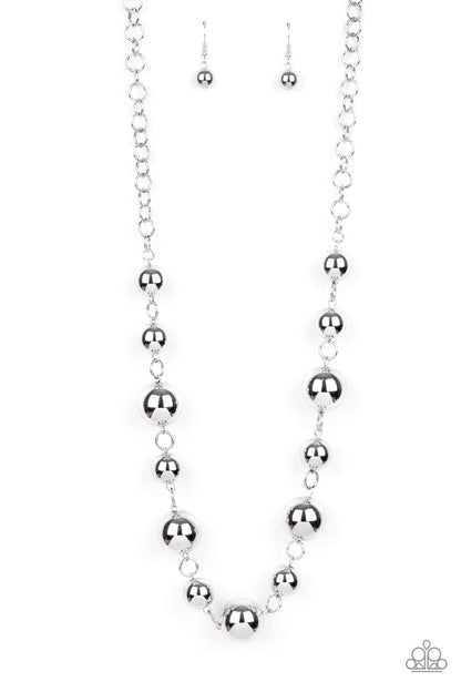 Paparazzi Necklace - Commanding Composure - Silver