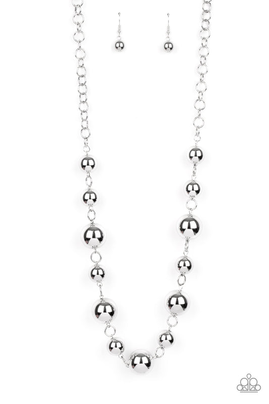 Paparazzi Necklace - Commanding Composure - Silver