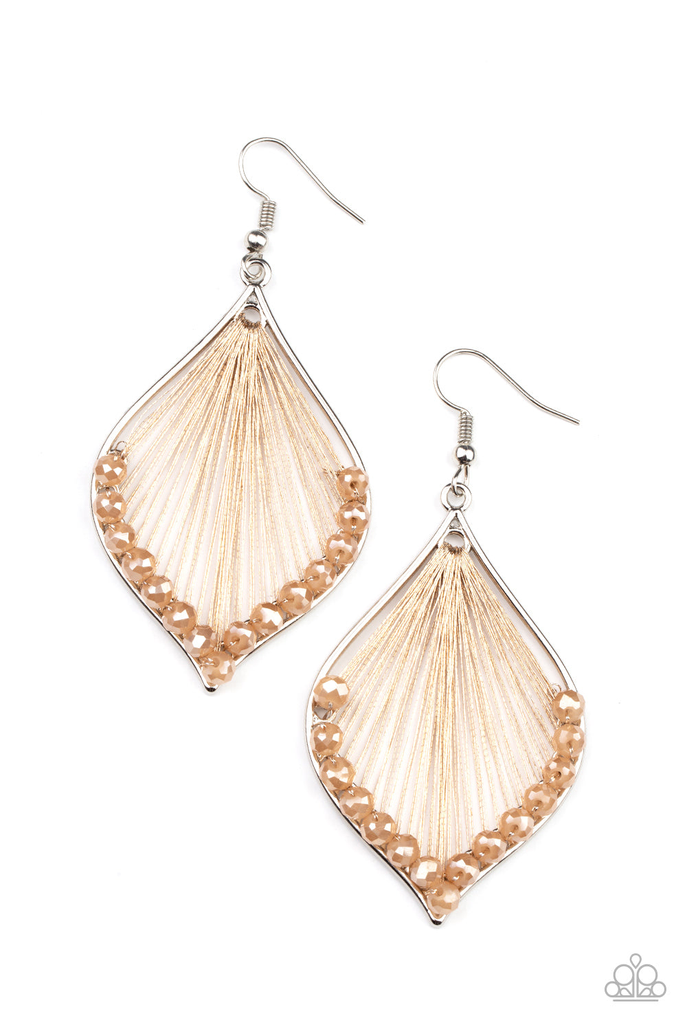 Paparazzi Earrings - Pulling at My HARP-strings - Brown