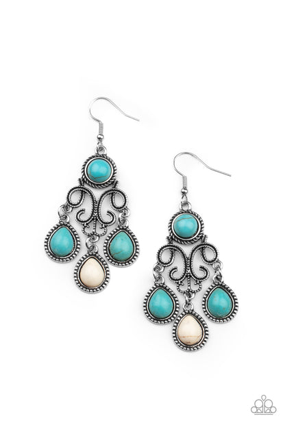 Paparazzi Earrings - Canyon Chandelier - Multi