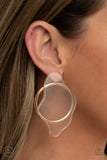 Paparazzi Earrings - Clear The Way! - Gold