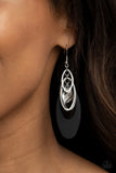 Paparazzi Earrings - Ambitious Allure - Black