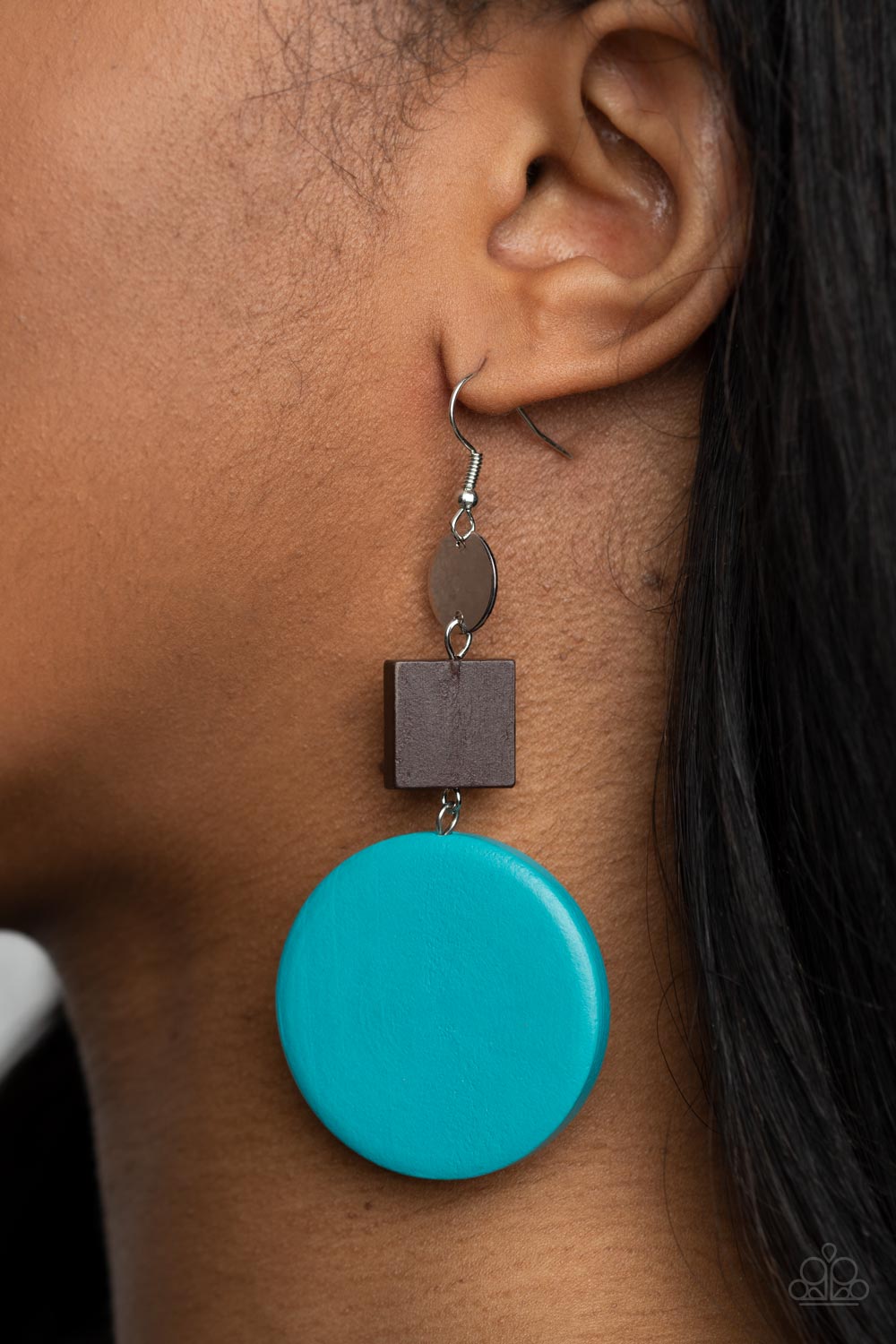 Paparazzi Earrings - Modern Materials - Blue