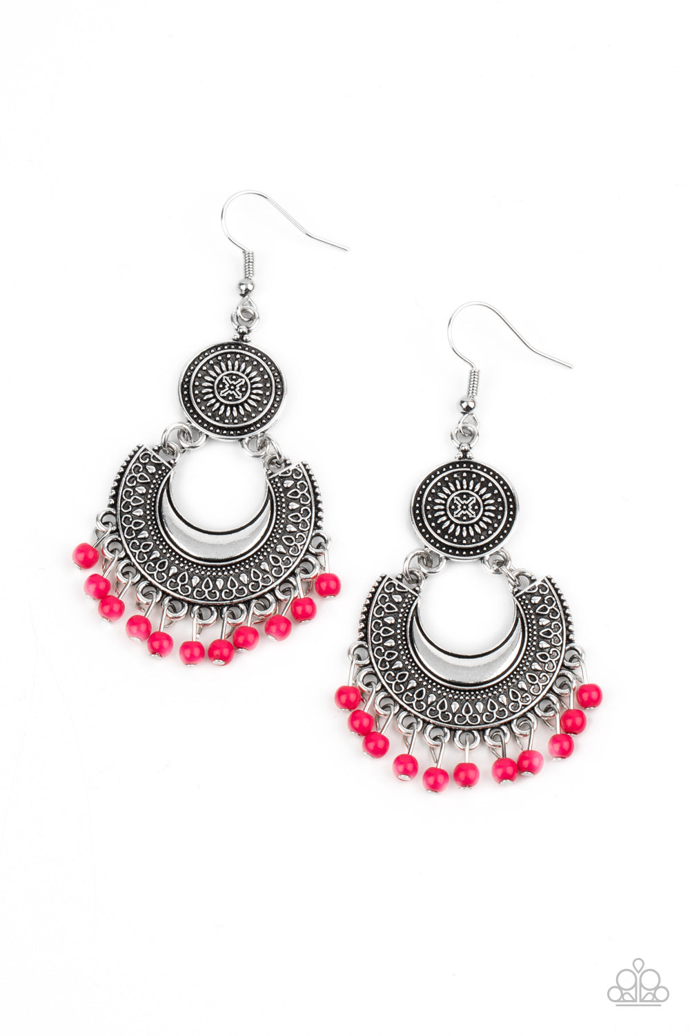 Paparazzi Earrings - Yes I CANCUN - Pink