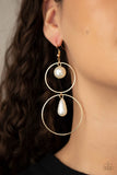 Paparazzi Earrings - Cultured in Couture - Gold