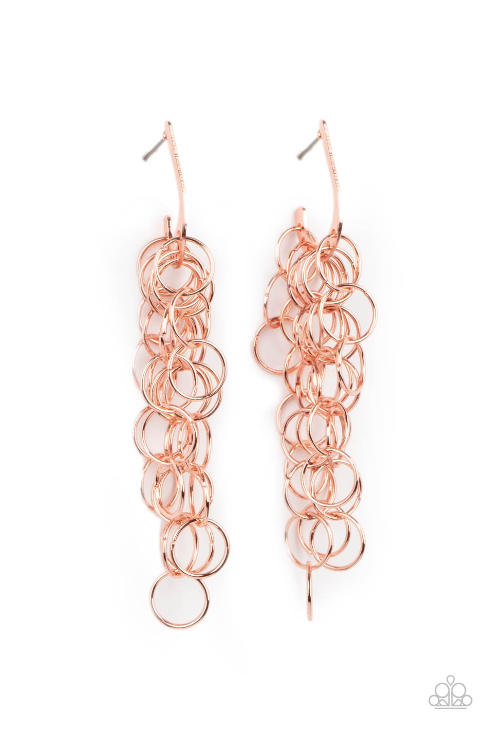 Paparazzi Earrings - Long Live The Rebels - Copper