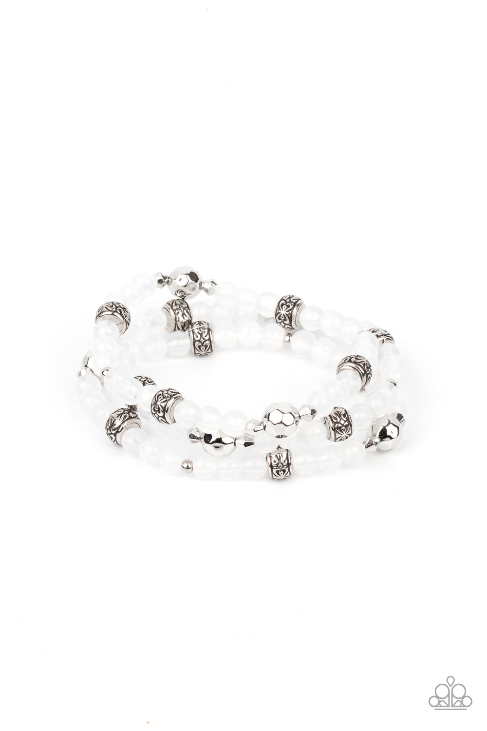 Paparazzi Bracelet - Here to STAYCATION - White