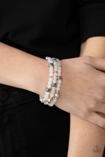 Paparazzi Bracelet - Here to STAYCATION - White