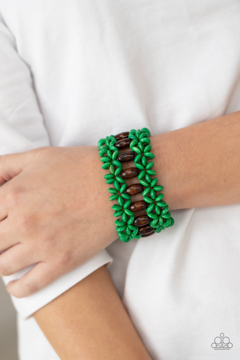 Paparazzi Bracelet - Bali Beach Retreat - Green