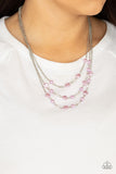 Paparazzi Necklace - Let The Record GLOW - Purple