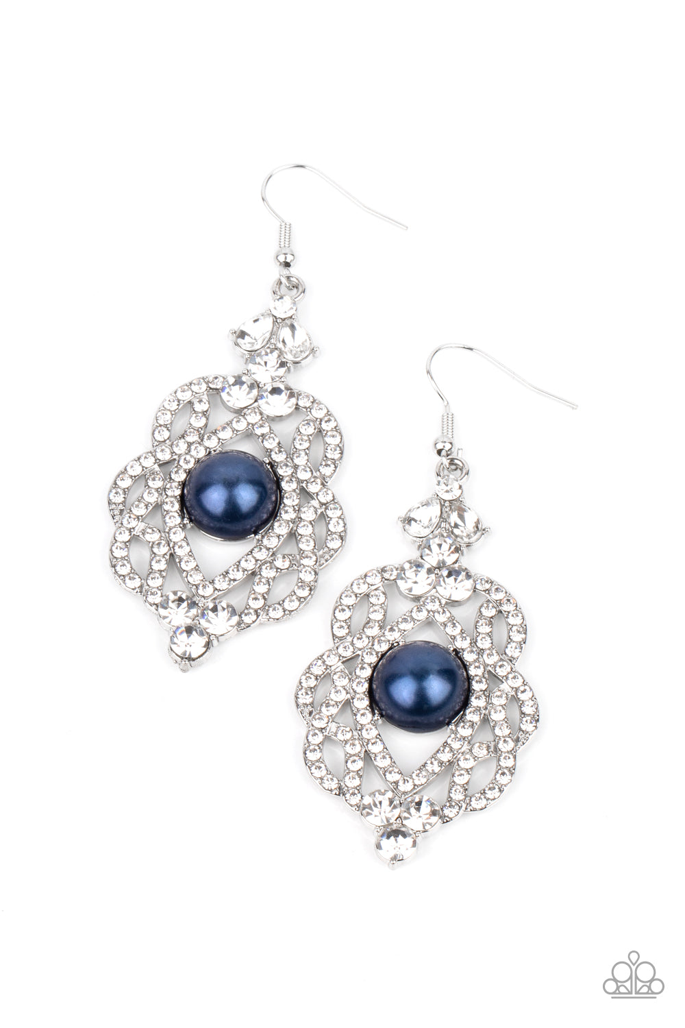 Paparazzi Earrings - Rhinestone Renaissance - Blue