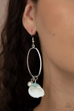 Paparazzi Earrings - This Too SHELL Pass - Blue