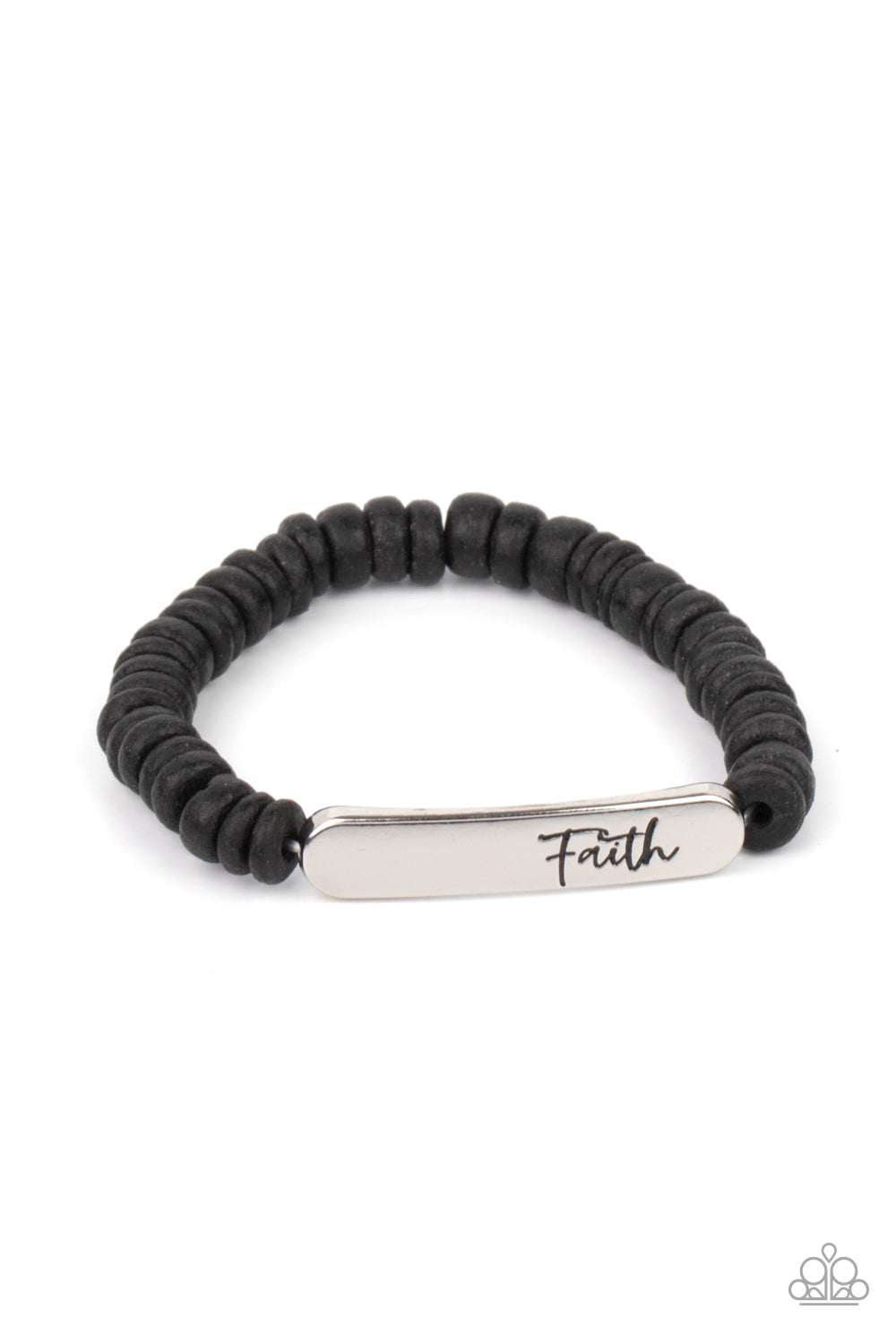 Paparazzi Bracelet - Full Faith - Black