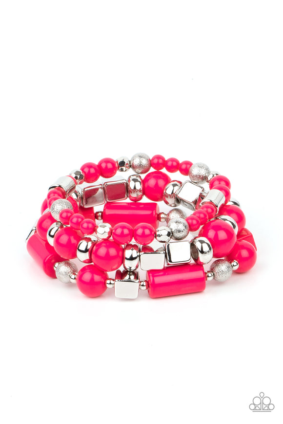 Paparazzi Bracelet - Perfectly Prismatic - Pink