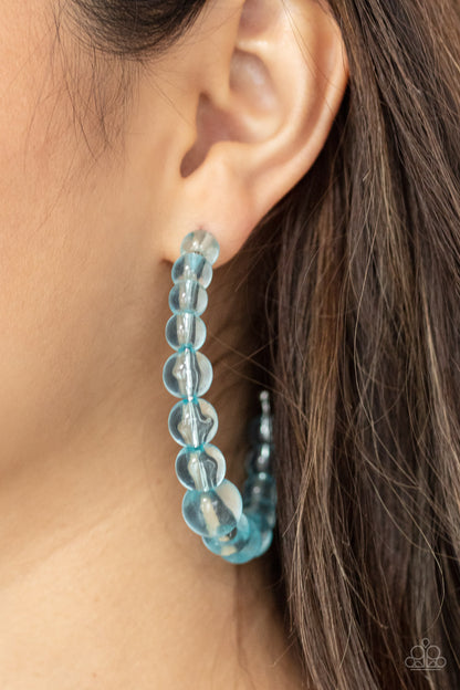 Paparazzi Earrings - In The Clear - Blue