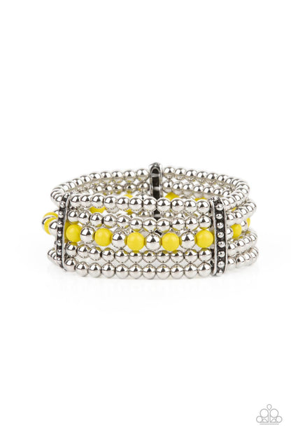 Paparazzi Bracelet - Gloss Over The Details - Yellow