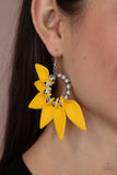 Paparazzi Earrings - Flower Child Fever - Yellow