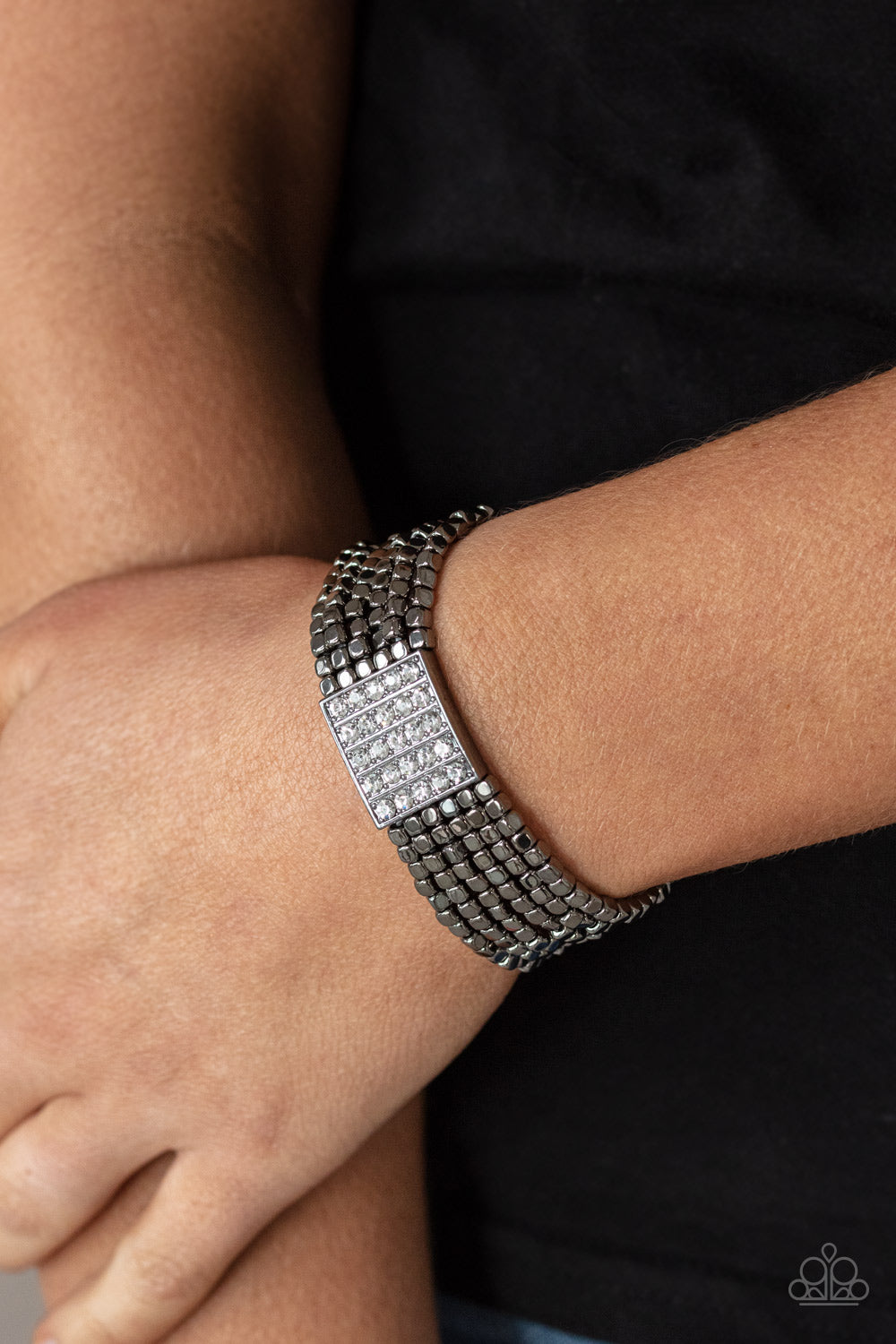 Paparazzi Bracelet - Star-Studded Showcase - Gunmetal