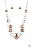 Paparazzi Necklace - New Age Knockout - Brown